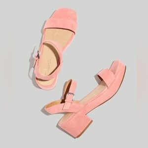 MadeWell The Lina Platform Sandal in Suede NH880